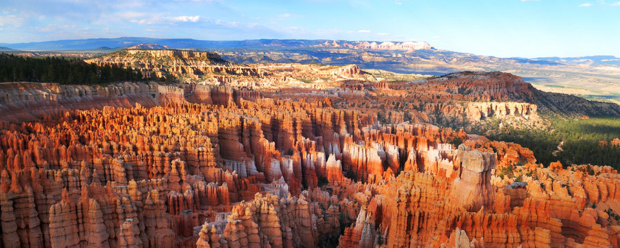 Sunset View from Amphitheater Piont in Bryce Canyon National Park