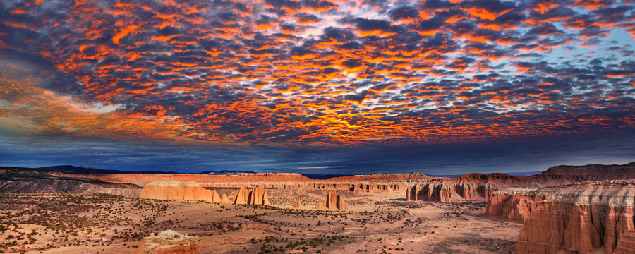 natural landscapes in Capitol Reef National Park, Utah