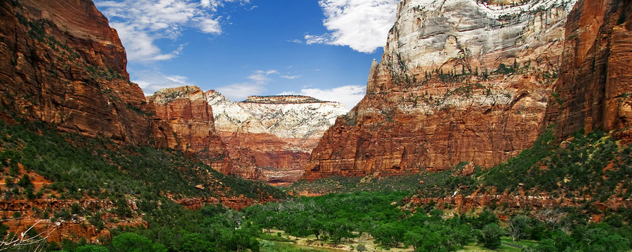 Zion-Canyon Reliefs of Zion Canyon National Park