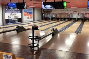 Bowling lanes at Dixie Bowl and Billiards in St. George, Utah